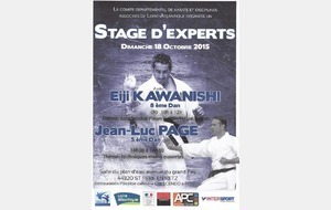 STAGES EXPERTS - Eiji KAWANISHI/ Jean-Luc PAGE- DIMANCHE 18 OCTOBRE
