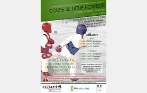 COUPE DE LIGUE HONNEUR PPB KATA- KUMITE - DIMANCHE 21/02/2016